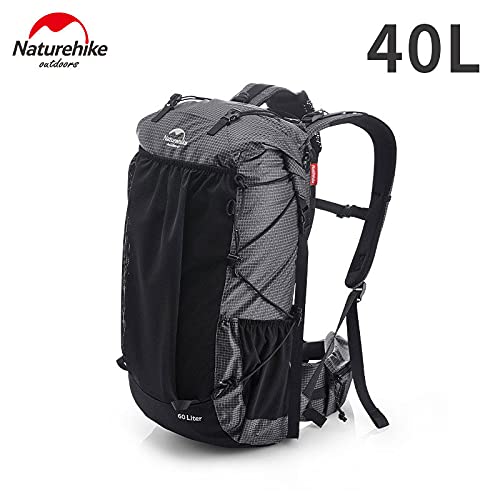 Naturehike新屋外バッグ40L + 5L超軽量420Dナイロン防水登山リュックスポーツバッグハイキング旅行のバックパック大容量 収納性 軽量 高通気性 多機能 男女兼用 旅行用の詳細・まとめ 画像