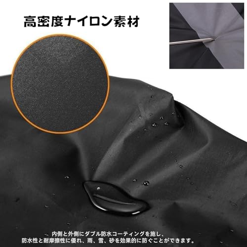 Yurikaリュックカバー 完全防水 レインカバー 雨よけバックカバー ザックカバー2点セット高耐久性ランドセル落下防止ベルト付き 収納袋付カッパ 多用途 防水 登山 通勤 通学用リュックカバー収納簡単-ブラック||45L（M）の特徴・詳細 画像