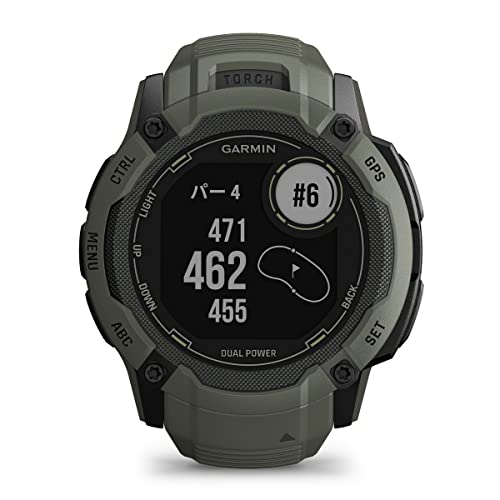 ガーミン(GARMIN) Instinct 2X Dual Power Moss タフネスGPSスマートウォッチ Suica対応 防水 防塵 耐熱 ストレス値 心拍数 登山【日本正規品】の特徴・詳細 画像