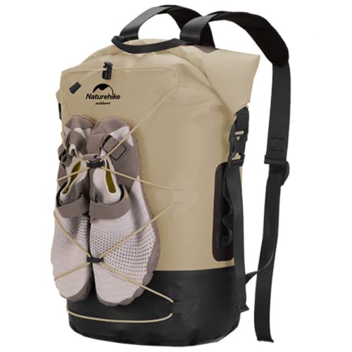 Naturehike リュック 防水IPX6 湿式と乾式の分離 登山用リュックサック バックパック 20L/30L/40Lの大容量 超軽量 アウトドア キャンプ 登山 旅行 ユニセックス (20L-カーキ) 1