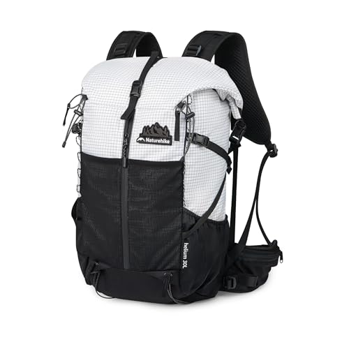 Naturehike バックパック 登山リュック 5L/15L/25L/30+5L 防水 防災 約135g/336g/600g/1.1kg軽量 通気 耐久 パック 大容量 パック ハイキング アウトドア 旅行 登山 キャンプ ピクニック 釣り (ホワイト, 5L) 1
