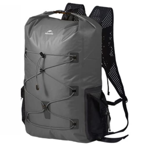 Naturehike 登山 リュックサック 25Lの大容量 IPX6防水リュック バックパック ウェットとドライの分離 通気性 アウトドア キャンプ 防災リュック 超軽量 コンパクト収納 ポータブル ユニセックス (ブラック) 1