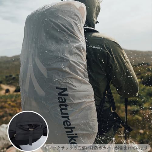 Naturehike 70+5L登山リュックサック 防災 軽量 防水 多機能 高通気性 男女兼用 スポーツ/アウトドア/キャンプ/長期旅行(深夜の黒)の特徴・詳細 画像
