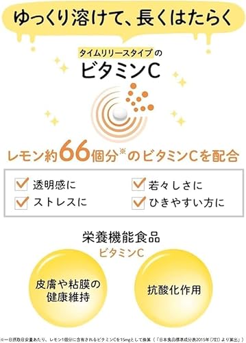 DHC【3個セット】持続型ビタミンC 30日分(120粒)×3個セットの詳細・まとめ 画像