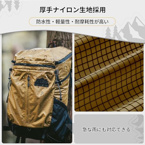 [Naturehike] 公式ショップ バックパック 登山 リュック ハイキングバッグ リュックサック アウトドア 通勤 収納性 撥水加工 防災 軽量 高通気性 多機能 男女兼用 旅行用 スポーツ キャンプの特徴・詳細 画像