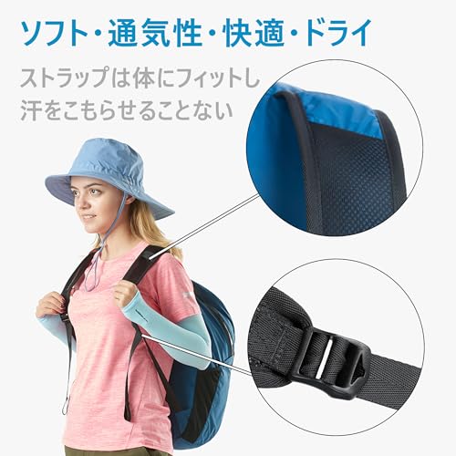 naturehike 防水バッグ PU2000mm+ 22L大容量 172g超軽量 耐磨耗性 分類収納 通気ショルダー 快適 折りたたみ コンパクト 調節可能 YKKファスナー 徒歩 登山 海 釣り 携帯 通勤 通学 ドライバッグ リュック (グレー)の特徴・詳細 画像