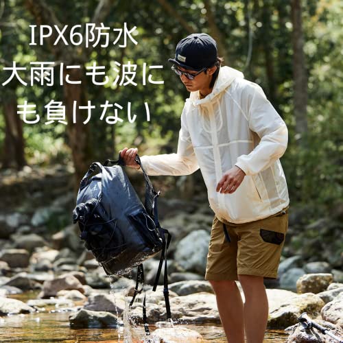 Naturehike 登山 リュックサック 25Lの大容量 IPX6防水リュック バックパック ウェットとドライの分離 通気性 アウトドア キャンプ 防災リュック 超軽量 コンパクト収納 ポータブル ユニセックス (ブラック)の詳細・まとめ 画像