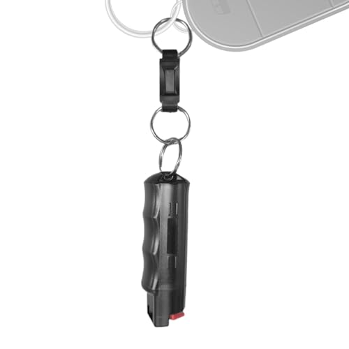 キーホルダーに簡単に取り付け可能なコンパクトサイズのペッパースプレー - 強力なクイックリリース機能 - 安全小型ペッパースプレーキーホルダー | アウトドア・キャンパス・夜間・通勤・ランニング・ハイキング・ウォーキング・旅行に 1