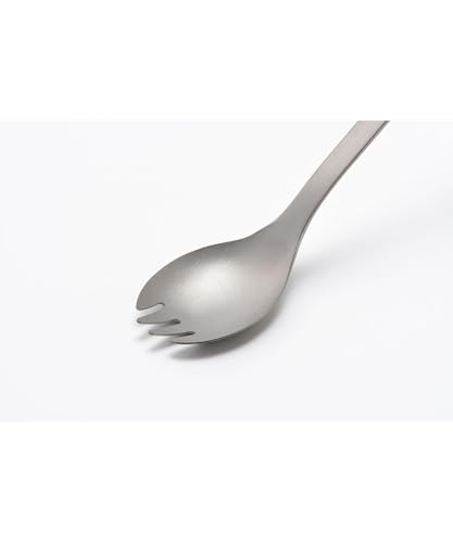 スノーピーク(snow peak)リサイクルチタン先割れスプーンロング SCT-014RE スプーン カトラリー 軽量 チタン キャンプ アウトドア ピクニックの特徴・詳細 画像