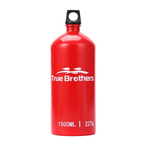 ガソリン携行缶 1500ml ポータブル 燃料ボトル 緊急用 アウトドア 携帯燃料缶 耐衝撃 長寿命 漏れ防止 キャンプハイキングバックパッキング用 1