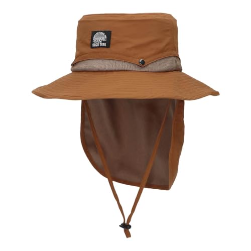 [ナイガイ] メッシュハット 登山 ランニング トレイルランニング キャンプ アウトドア サファリハット 帽子 オールシーズン メッシュ サイズ調整 タレ付き ユニセックス メンズ レディース 90370802 (JP, 数字サイズ, 59.0 cm, 27.コパー) 1