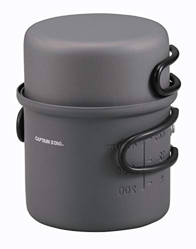 キャプテンスタッグ(CAPTAIN STAG) アウトドア キャンプ クッカー クッカーセット アルミ製 硬質アルマイト加工 ソロクッカーセット 収納バッグ付き Sサイズ トレッカー UH-4106の特徴・詳細 画像