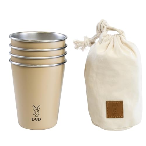 DOD(ディーオーディー) ヨッツスタック・ウサカップ DOD(ディーオーディー) ヨッツスタック・ウサカップ 4個セット キャンプ コップ スタッキング マグカップ 収納袋付き MG1-232-TN 1