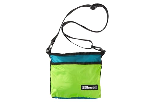 [Shoebill] サコッシュ バッグ ショルダーバッグ ナイロン 防水 小さめ おりたたみ 登山 アウトドア 軽量 (イエローグリーン) 1