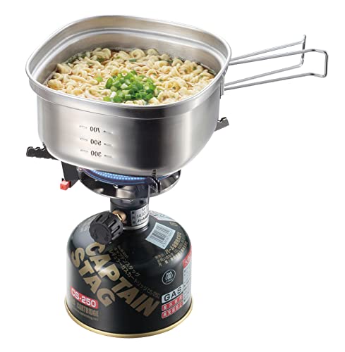 キャプテンスタッグ(CAPTAIN STAG) クッカー ステンレス 角型 ラーメンクッカー 1.3L ステンレス製 日本製 燕三条産 UH-4202の特徴・詳細 画像