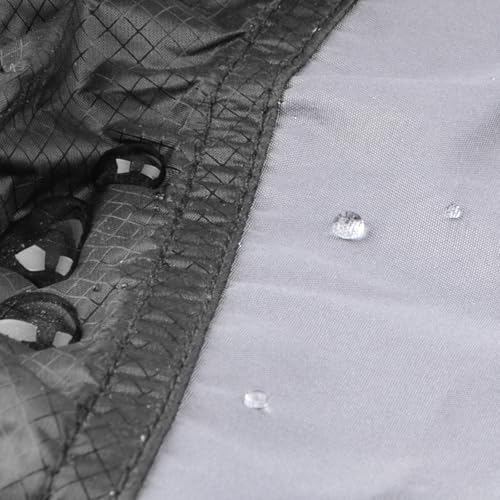 [TRIWONDER] ゲイター 防水 登山スパッツ ショット ゲーター レインスパッツ レッグカバー 雨 脚絆 泥除け トレッキング クライミング ハイキング 悪天候の日に 男女兼用 (ブラック＆グレー)の特徴・詳細 画像