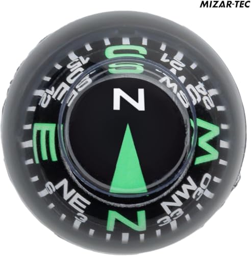 MIZAR-TEC(ミザールテック) コンパス 日本製 YCM 使いやすい 吸盤 取り付け 360度回転可能 コンパクト 車載 バイク 登山 アウトドア キャンプ ブラックの詳細・まとめ 画像