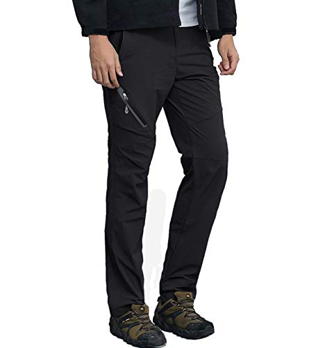 [TACVASEN] 作業着 ズボン メンズ ロングパンツ 撥水 サイクルパンツ 自転車 速乾性 登山 ずぼん クライミング 夏 スリム outdoor 冷感 ブラック Lの詳細・まとめ 画像