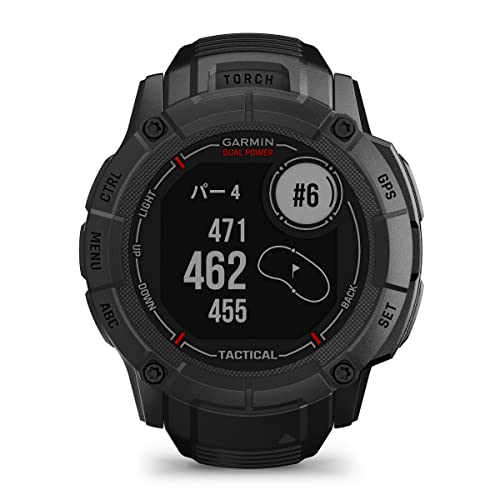 ガーミン(GARMIN) Instinct 2X Dual Power Tactical Edition Black タフネスGPSスマートウォッチ Suica対応 防水 防塵 耐熱 ストレス値 心拍数 登山【日本正規品】の特徴・詳細 画像