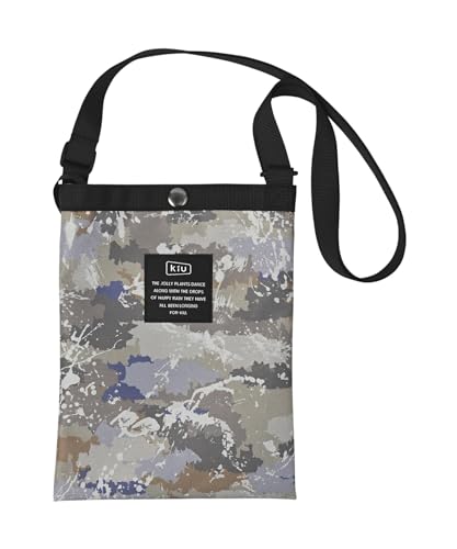 KiU キウ 600D サコッシュミニ 600D SACOCHE MINI wpc 撥水 頑丈 丈夫 長持ち ミニバッグ ショルダーバッグ 肩掛け アウトドア キャンプ 旅行 トラベル 登山 ハイキング 釣り ゴルフ スポーツ フェス 運動会 イベント 公園 レジャー 学生 キッズ 子供 かっこいい かわいい おしゃれ メンズ レディース ユニセックス スプラッシュカモフラ K233-509 1