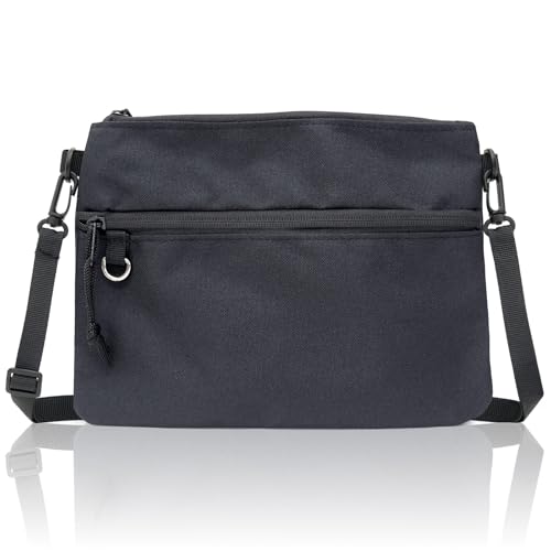 [BEEL] ベール サコッシュ バッグ ショルダーバッグ 小さめ 軽量75ｇ 斜め掛け 登山 トラベル ハイキング アウトドア ブラック 1