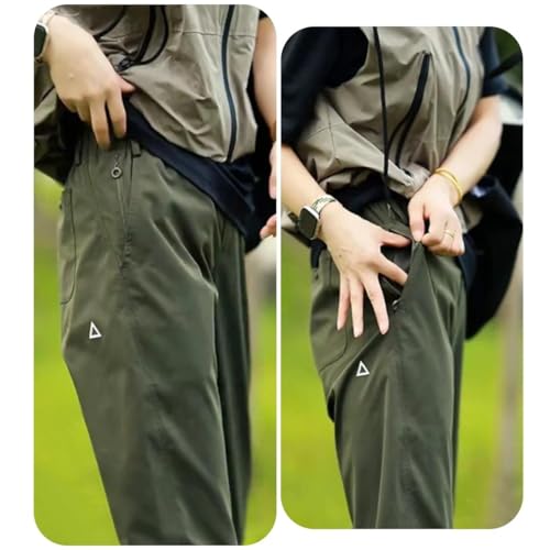 [BaliaumY] トレッキングパンツ メンズ 登山パンツ 超撥水 防風 通気 速乾 ストレッチ ズボン ロングパンツ ウエストゴム コンパクト 軽量設計 トレッキング ハイキング 登山 キャンプ 作業用 アウトドアウェア 多機能 快適(l,カーキ)の詳細・まとめ 画像