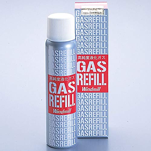 ウインドミル(Windmill) アウトドア キャンプ ライター用ガス缶 ウィンドミル ガスボンベ 65g 共用アダプター付き 【日本正規品】 13025 1