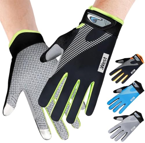 トレッキンググローブ 【アウトドアガイド推奨】 スマホ対応 登山 手袋 トレイル ハイキング グローブ クライミング キャンプ アウトドア (グリーン, L) 1