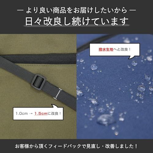 [BEEL] ベール サコッシュ バッグ ショルダーバッグ 小さめ 軽量75ｇ 斜め掛け 登山 トラベル ハイキング アウトドア ブラックの特徴・詳細 画像