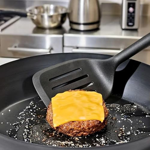 OXO オクソー フライ返し ナイロン スクエアターナー 食材の下に差し込みやすい 食洗器 可 ブラック 32.5cmの詳細・まとめ 画像