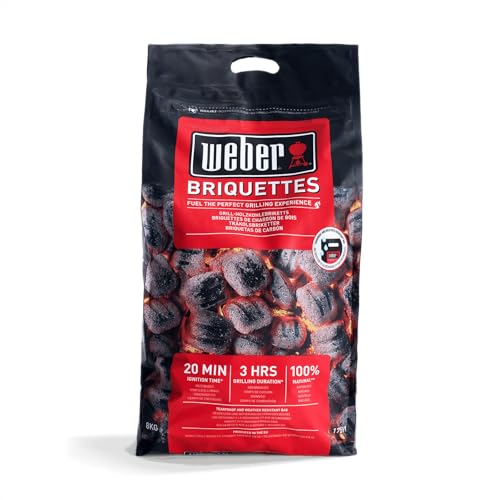 Weber(ウェーバー) バーベキュー コンロ 安心,安全BBQ チャコールブリケット(炭) 8㎏ 人,環境,食材に優しい100%自然素材 【日本正規品】 17591 黒 1