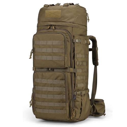 [Mardingtop] 75L ミリタリー バックパック 大容量 登山 リュック タクティカル バッグ MOLLE 軍用 リュックサック キャンプ トレッキング 旅行 防災 レインカバー付き 1