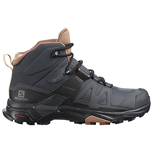 [サロモン] X ULTRA 4 MID GORE-TEX ハイキングブーツ レディース L41295600 ハイカット 防水 撥水 本革 24cm エボニー×モカムース 1