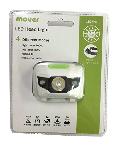 WOODMAN(ウッドマン) mover LEDヘッド ライトホワイトグリーンWG 1