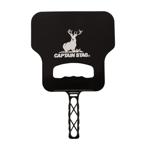【Amazon.co.jp 限定】 キャプテンスタッグ(CAPTAIN STAG) うちわ 団扇 レジャー PC ブラック UY-7111 1