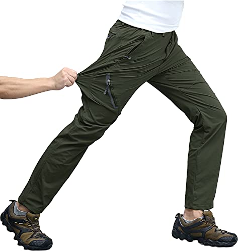 [TACVASEN] アウトドア ロングパンツ メンズ ストレッチ 登山 ぱんつ トレッキング 春 クライミング カーゴパンツ OD L 1