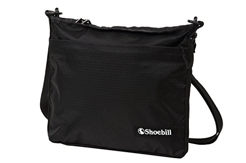 [Shoebill] サコッシュ バッグ ショルダーバッグ ナイロン 防水 登山 アウトドア (ブラック) 1