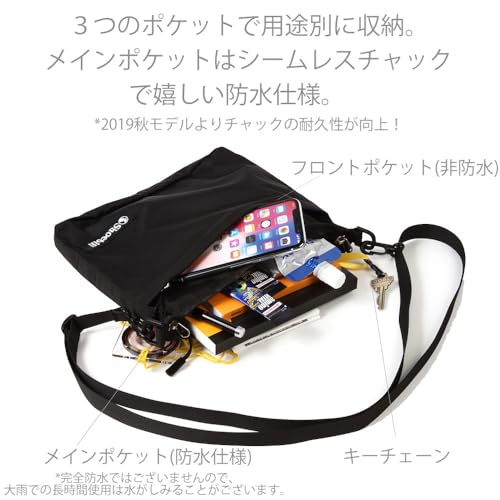 [Shoebill] サコッシュ バッグ ショルダーバッグ ナイロン 防水 登山 アウトドア (ブラック)の特徴・詳細 画像