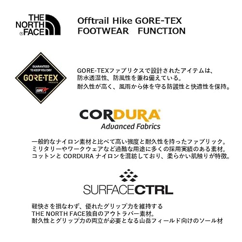 [THE NORTH FACE] Offtrail Hike GORE-TEX TNFブラック/TNFホワイト 9.5の詳細・まとめ 画像