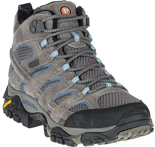 Merrell(メレル) レディース Moab 2 ミッドハイキングブーツ 防水 US サイズ: 7 カラー: グレイの特徴・詳細 画像