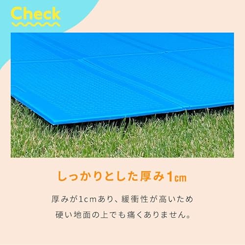 プールマット 折りたたみ 200×150cm 厚み1cm 滑り止め クローズドセル お手入れ簡単 軽量 厚手 アウトドア プール プレイマット 多用途 (ローレルグリーン)の特徴・詳細 画像