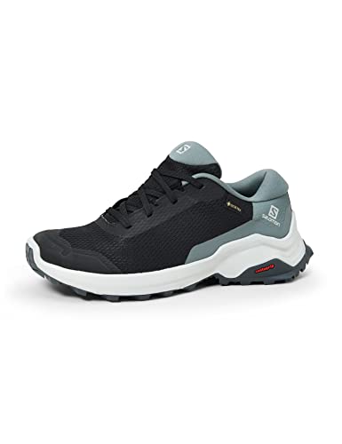 Salomon レディース X Reveal GTX W バックパッキングブーツ, ブラック/ストームウェザー/エボニー。, 24.5の外観・全体像 画像