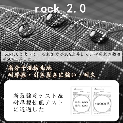 Naturehike rock 2.0 バックパック 軽量 高強度 大容量 拡張可能 人間工学 水袋専用 防雨カバ―付き 多くの外掛け 縦方向ファスナー付き 高通気性 耐用性 快適 防災 男女兼用 旅行 登山 通学 キャンプ リュック ハイキングバッグ ザック (黒-Mサイズ, 60L)の特徴・詳細 画像